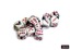 Gemini Black-White/pink 16mm d6 Dice Block (12 dice) - CHX2669